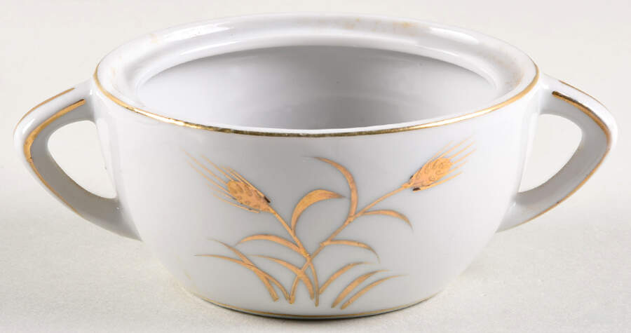 Golden Wheat Sugar Bowl No Lid by Lipper & Mann (L & M)-1