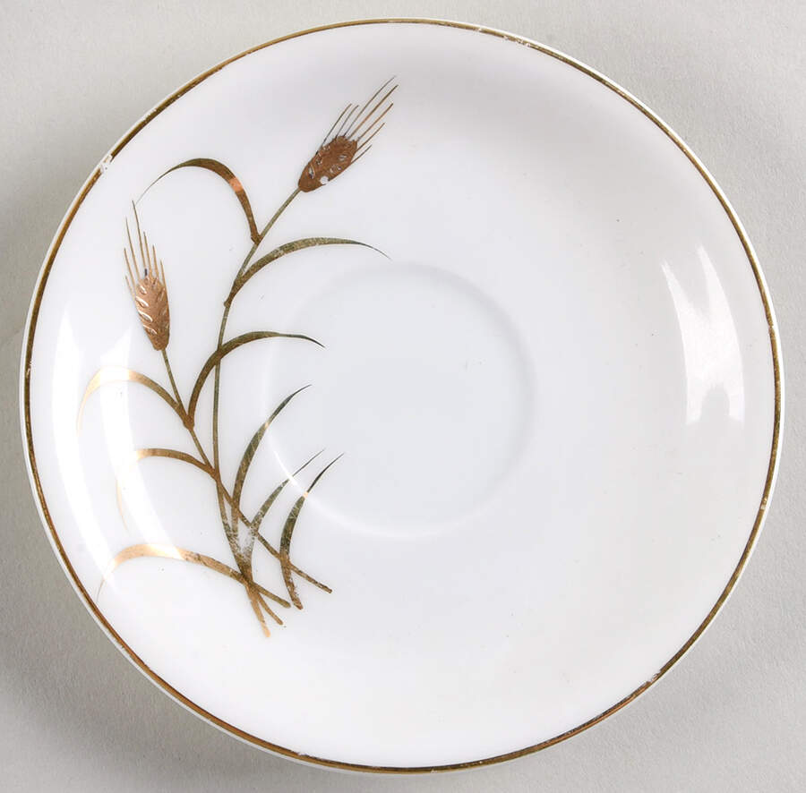 Golden Wheat Saucer for Demitasse Cup by Lipper & Mann (L & M)-1