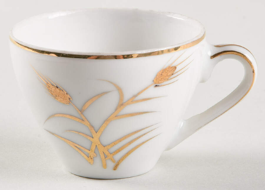 Golden Wheat Demitasse Cup by Lipper & Mann (L & M)-1