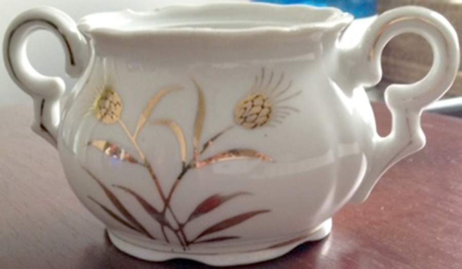 Golden Wheat Sugar Bowl No Lid by Lipper & Mann (L & M)-1