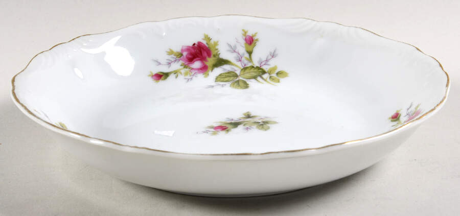 Pompadour Rose (Gold Trim) Coupe Soup Bowl by Lipper & Mann (L & M)-1