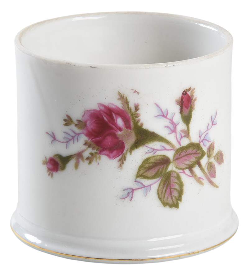 Pompadour Rose (Gold Trim) Jam/Jelly No Lid by Lipper & Mann (L & M)-1