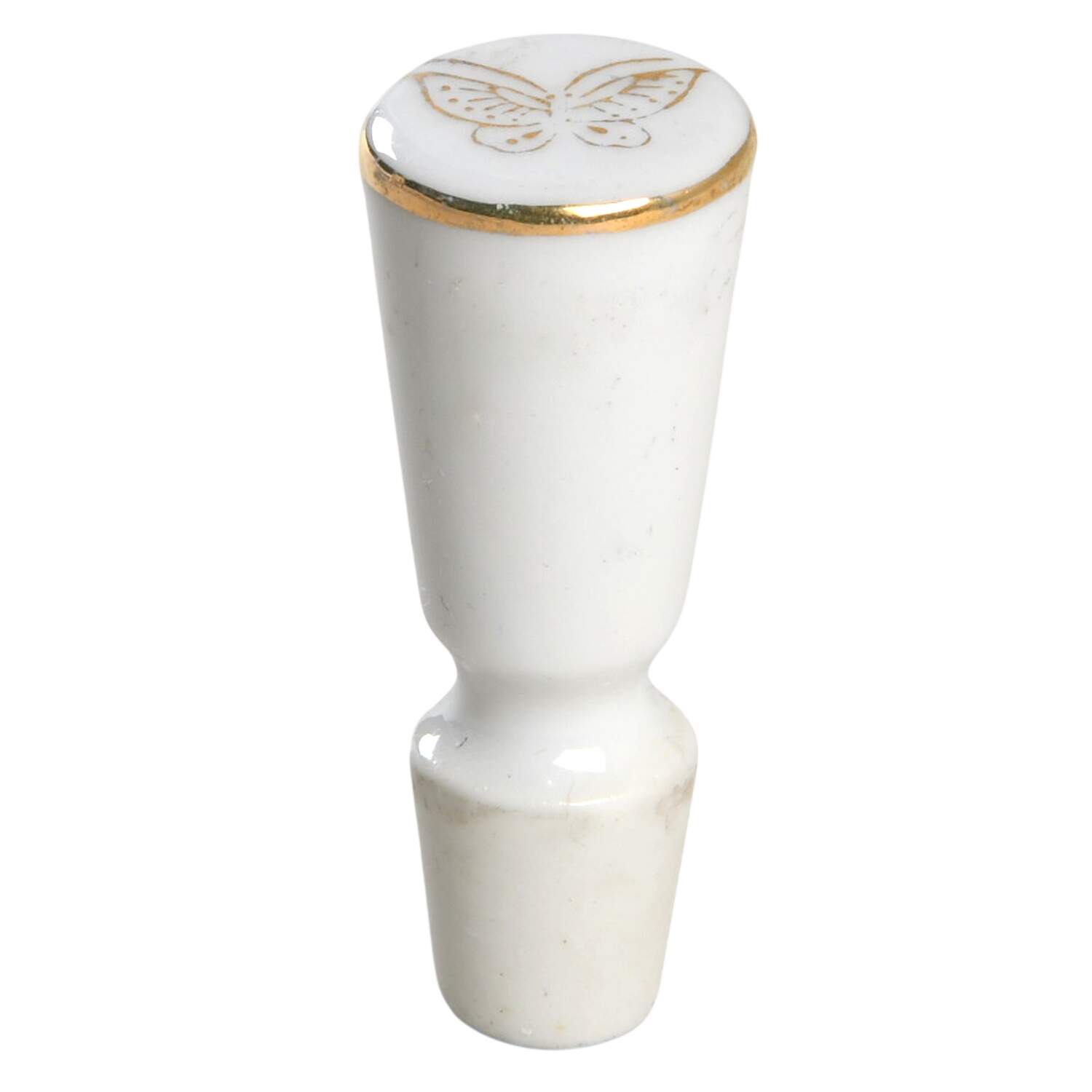 Pompadour Rose (Gold Trim) Stopper for Perfume Bottle by Lipper & Mann (L & M)-1