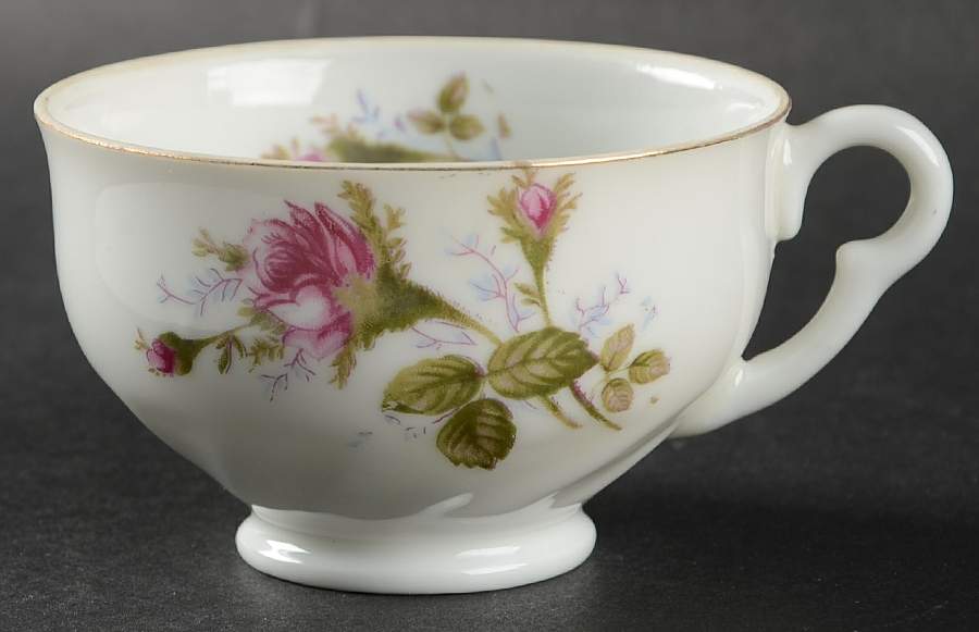 Pompadour Rose (Gold Trim) Footed Cup by Lipper & Mann (L & M)-1