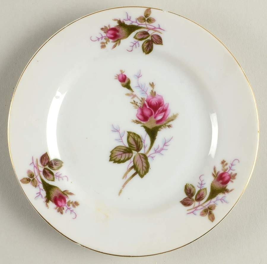 Pompadour Rose (Gold Trim) Underplate for Jam/Jelly by Lipper & Mann (L & M)-1