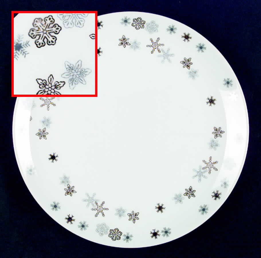 Snow Star Dinner Plate by Lipper & Mann (L & M)-1