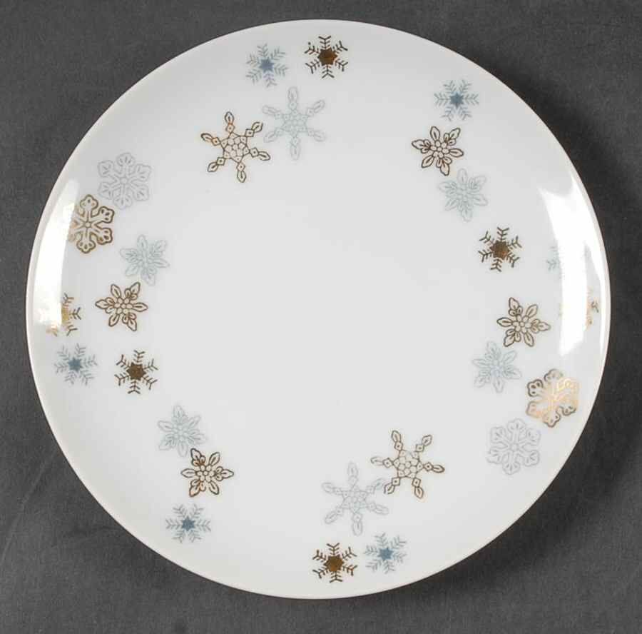 Snow Star Bread & Butter Plate by Lipper & Mann (L & M)-1