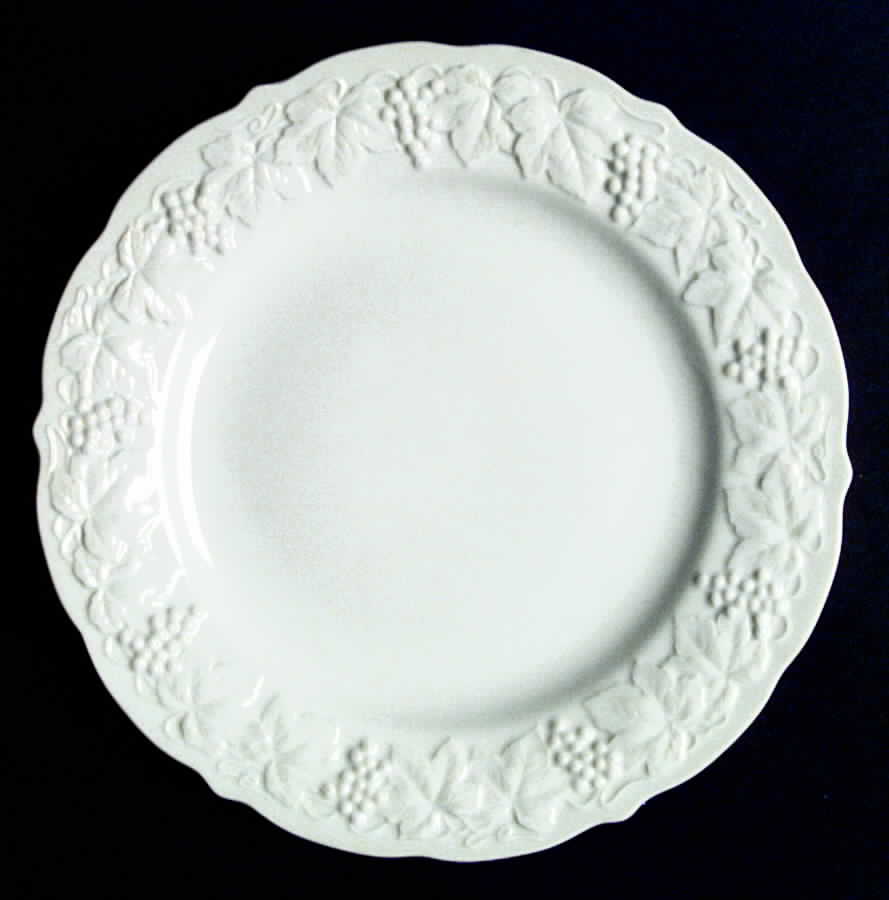 White Champagne Dinner Plate by Lipper & Mann (L & M)-1