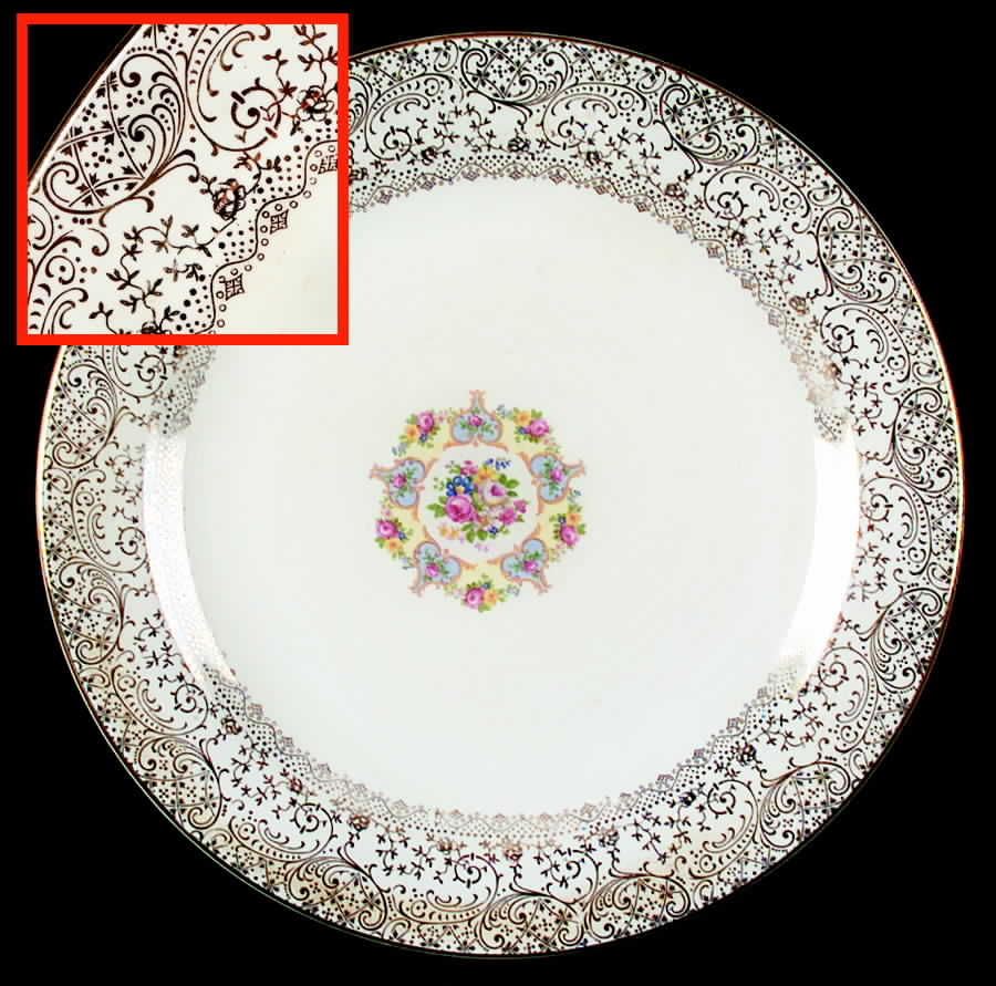 Parisian Center Dinner Plate by Lamode (USA)-1