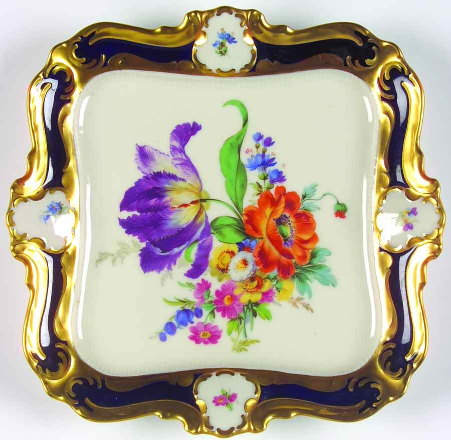 Diplomat Cobalt Blue 8" Square Tray by Lindner-1