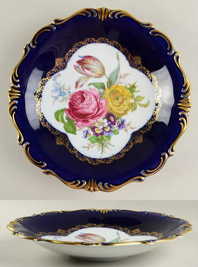 Diplomat Cobalt Blue Centerpiece by Lindner-1