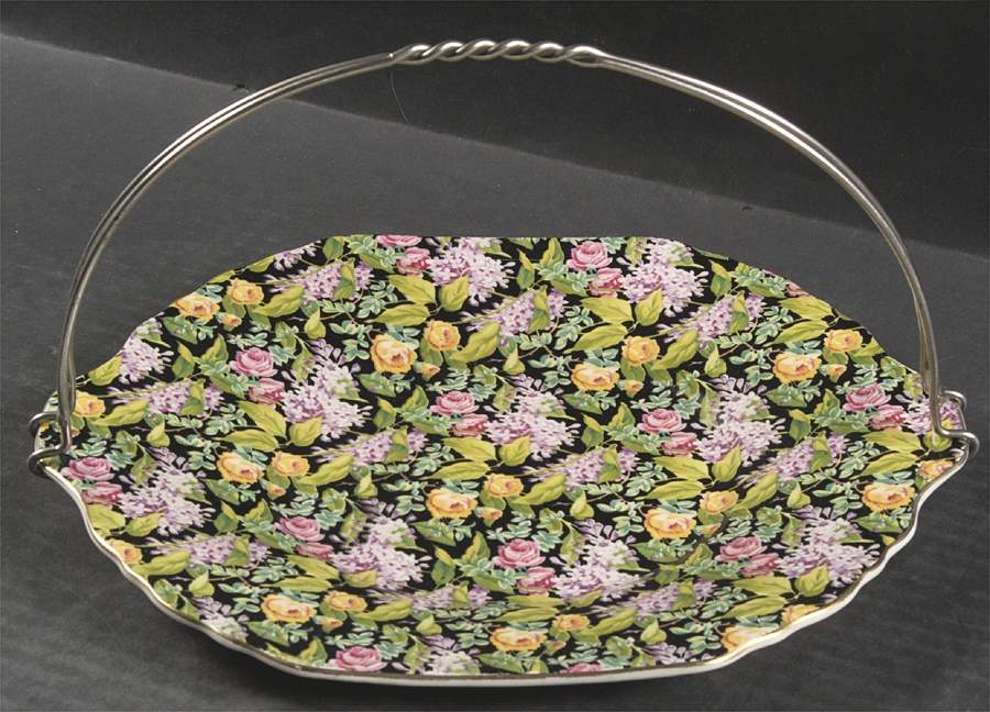 Black Beauty Square Handled Cake Plate by Lord Nelson-1