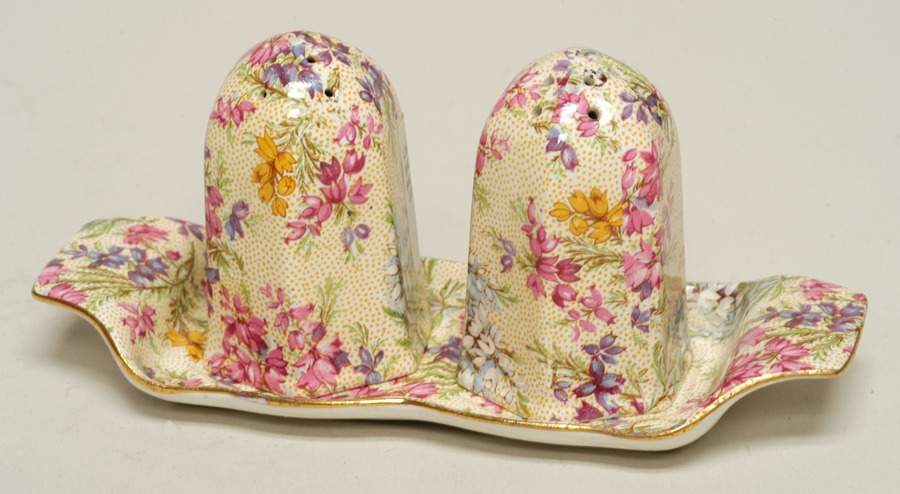 Heather (3 Pc) Salt & Pepper Tray Set by Lord Nelson-1