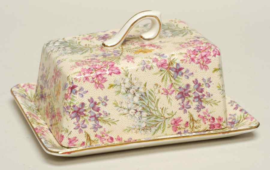 Heather Cheese Dish with Lid (Wedge) by Lord Nelson-1