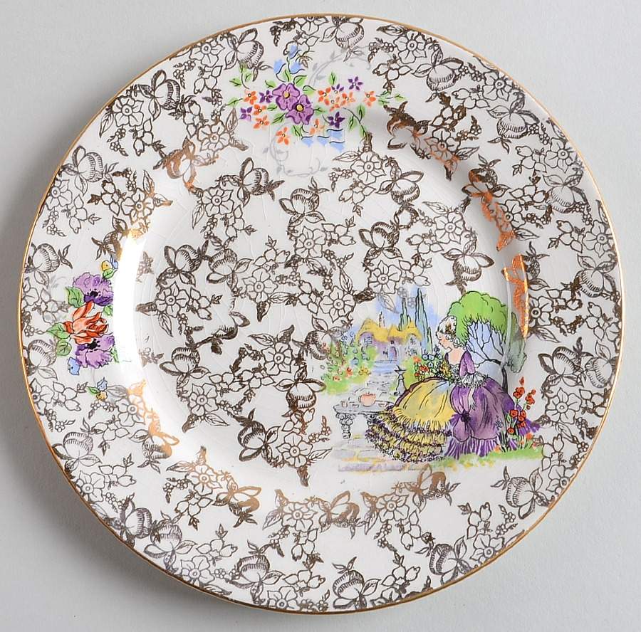 Pompadour Salad Plate by Lord Nelson-1