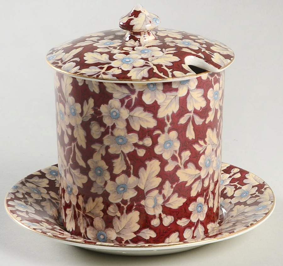 Royal Brocade Jam/Jelly & Lid W/Underplate by Lord Nelson-1