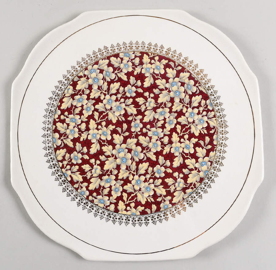 Royal Brocade Octagonal Cake Plate by Lord Nelson-1