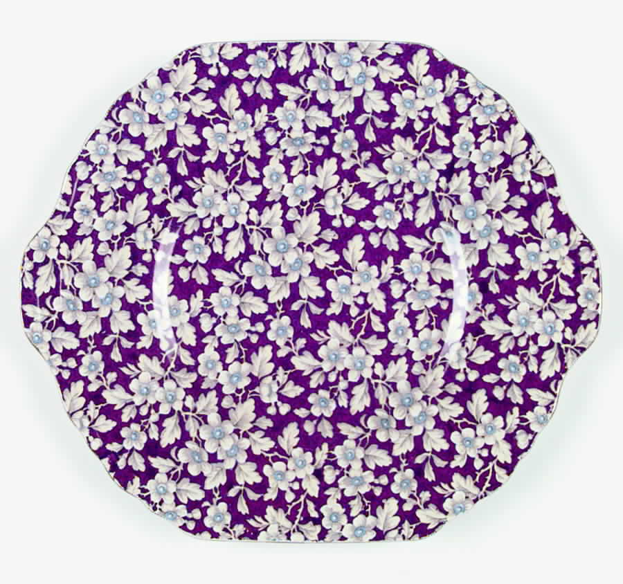 Royal Brocade Square Handled Cake Plate by Lord Nelson-1