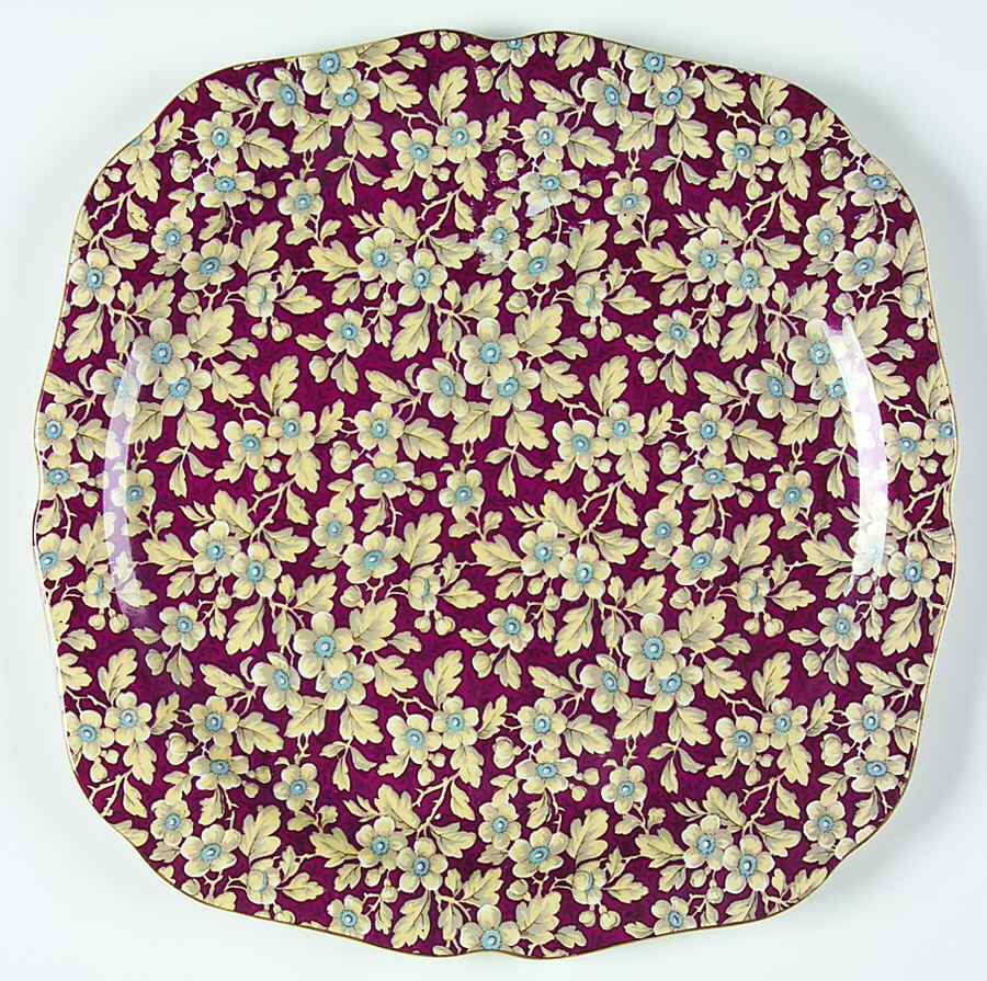 Royal Brocade Square Cake Plate by Lord Nelson-1
