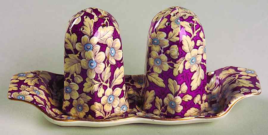 Royal Brocade (3 Pc) Salt & Pepper Tray Set by Lord Nelson-1