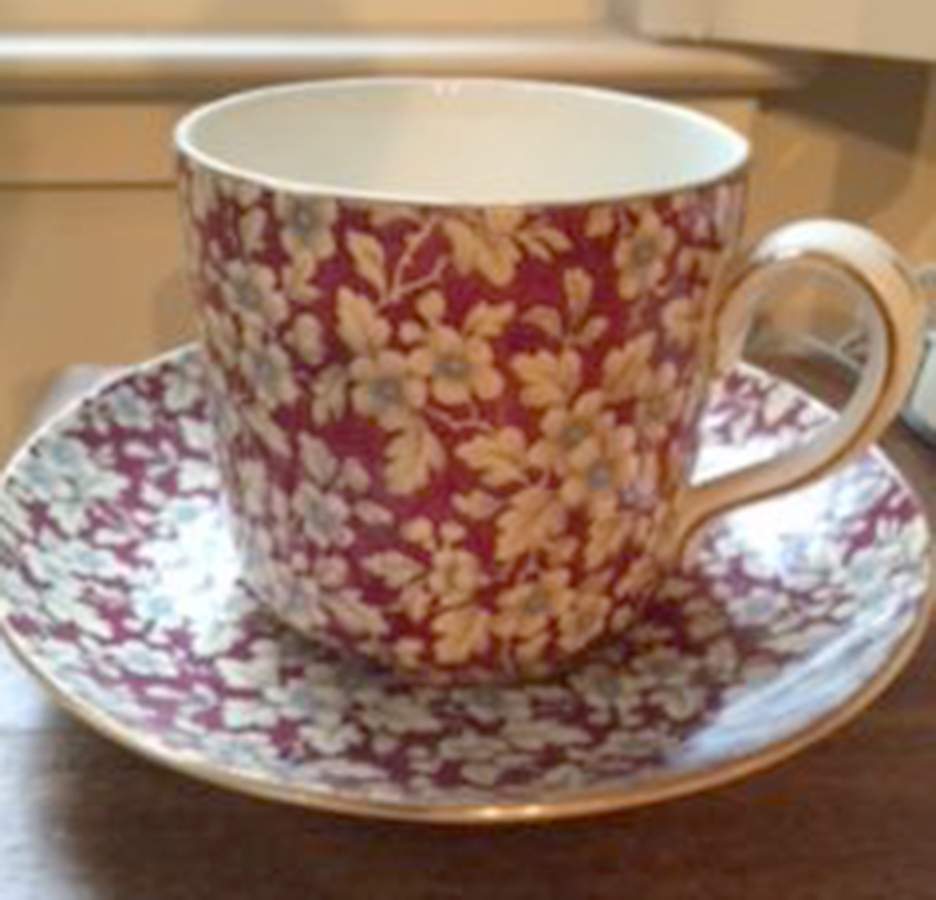 Royal Brocade Jumbo Cup & Saucer Set by Lord Nelson-1