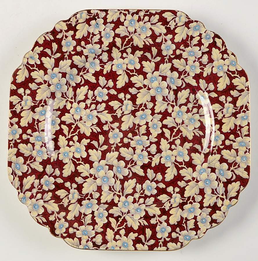 Royal Brocade Square Luncheon Plate by Lord Nelson-1