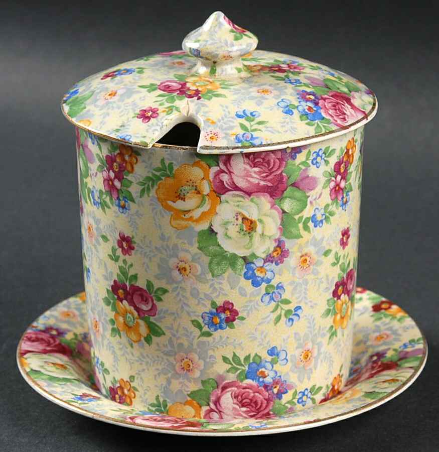 Rose Time Jam/Jelly & Lid W/Underplate by Lord Nelson-1
