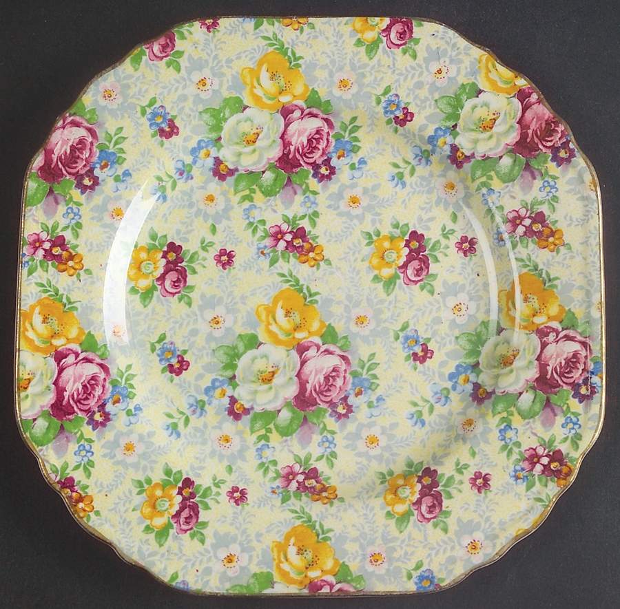 Rose Time Square Bread & Butter Plate by Lord Nelson-1