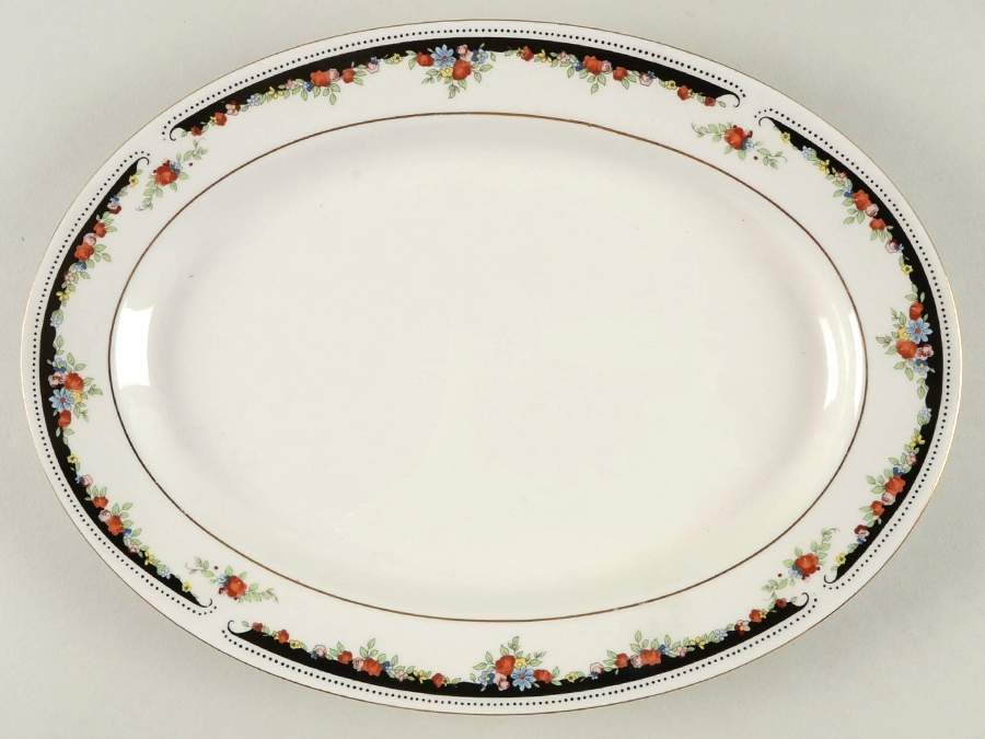 Bennington 12" Oval Serving Platter by Lynn's China-1