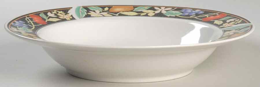 Cocktail Large Rim Soup Bowl by Lynn's China-1