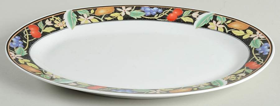 Cocktail 14" Oval Serving Platter by Lynn's China-1