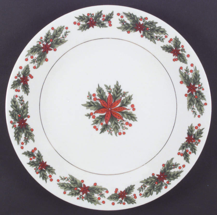 Holly Wreath Dinner Plate by Lynn's China-1