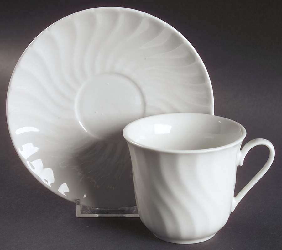 Imperial Flat Cup & Saucer Set by Lynn's China-1