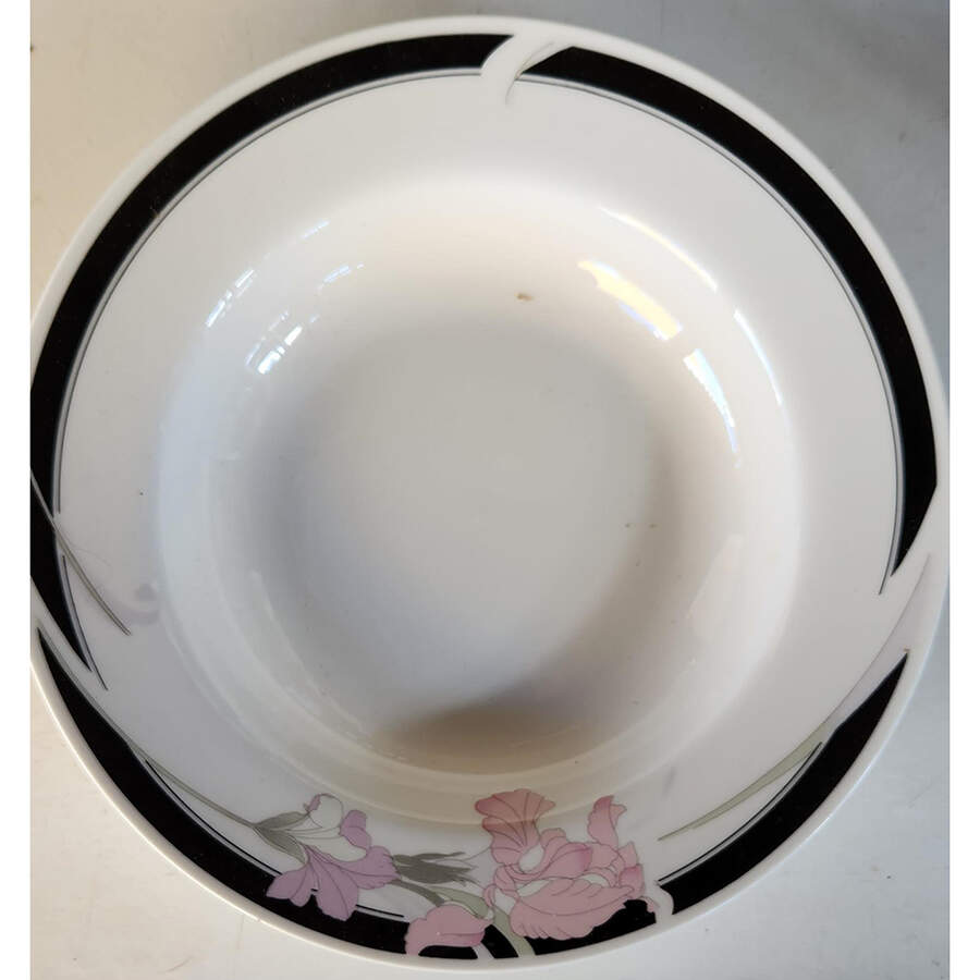 Iris Rim Soup Bowl by Lynn's China-1
