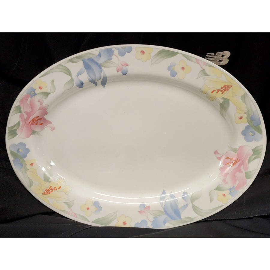 Julia 14" Oval Serving Platter by Lynn's China-1
