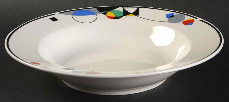Mystique Rim Soup Bowl by Lynn's China-1