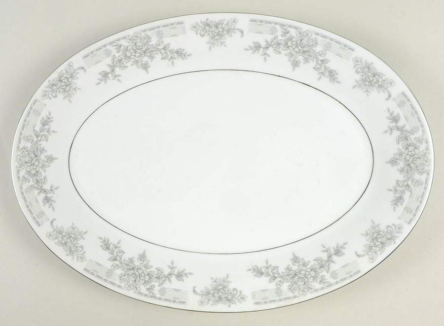 Olivia 13" Oval Serving Platter by Lynn's China-1