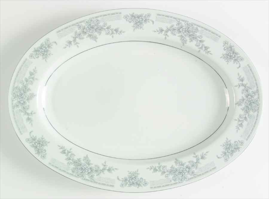 Olivia 14" Oval Serving Platter by Lynn's China-1