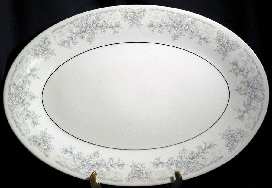 Olivia 10" Oval Serving Platter by Lynn's China-1