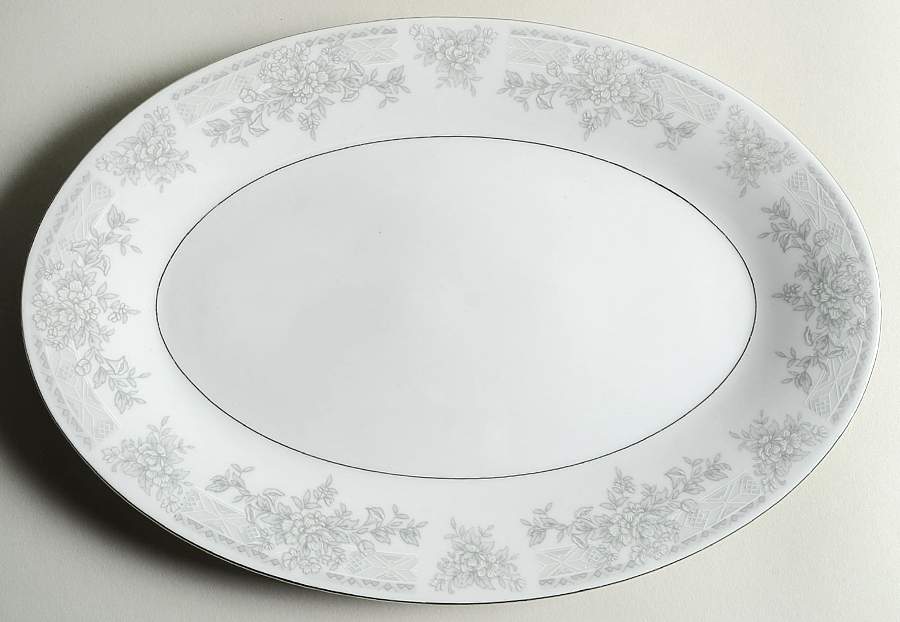Olivia 12" Oval Serving Platter by Lynn's China-1