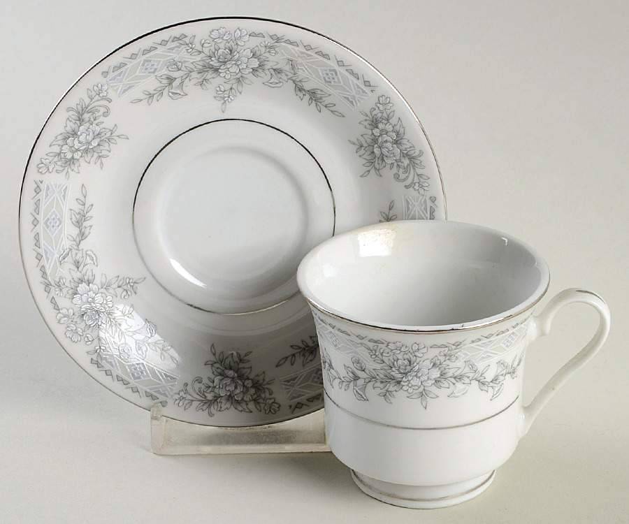 Olivia Footed Demitasse Cup & Saucer Set by Lynn's China-1