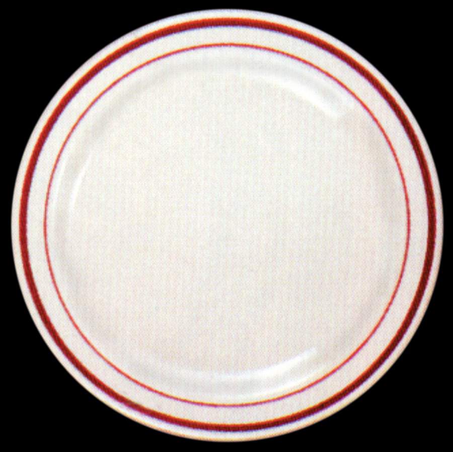 Regent Burgandy Dinner Plate by Lynn's China-1