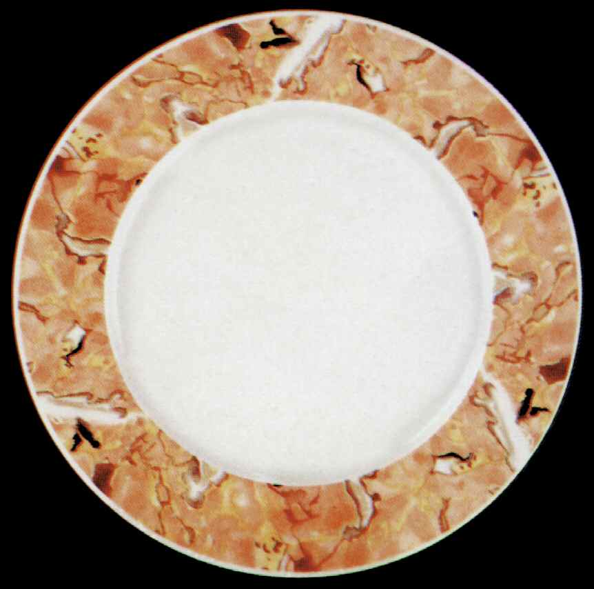 Rose Marble Dinner Plate by Lynn's China-1