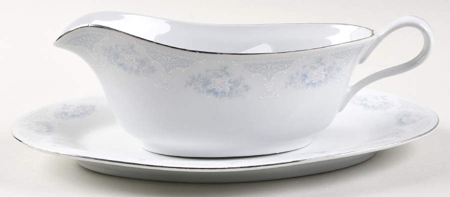 Sapphire Gravy Boat & Underplate by Lynn's China-1