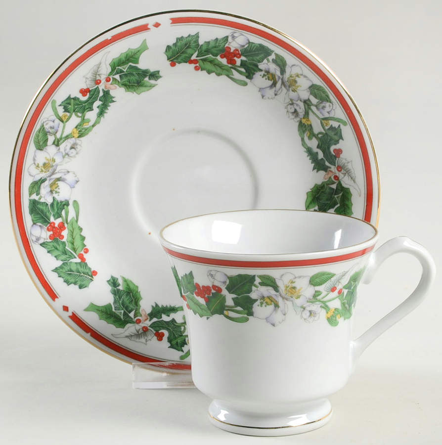 St Maria Footed Cup & Saucer Set by Lynn's China-1