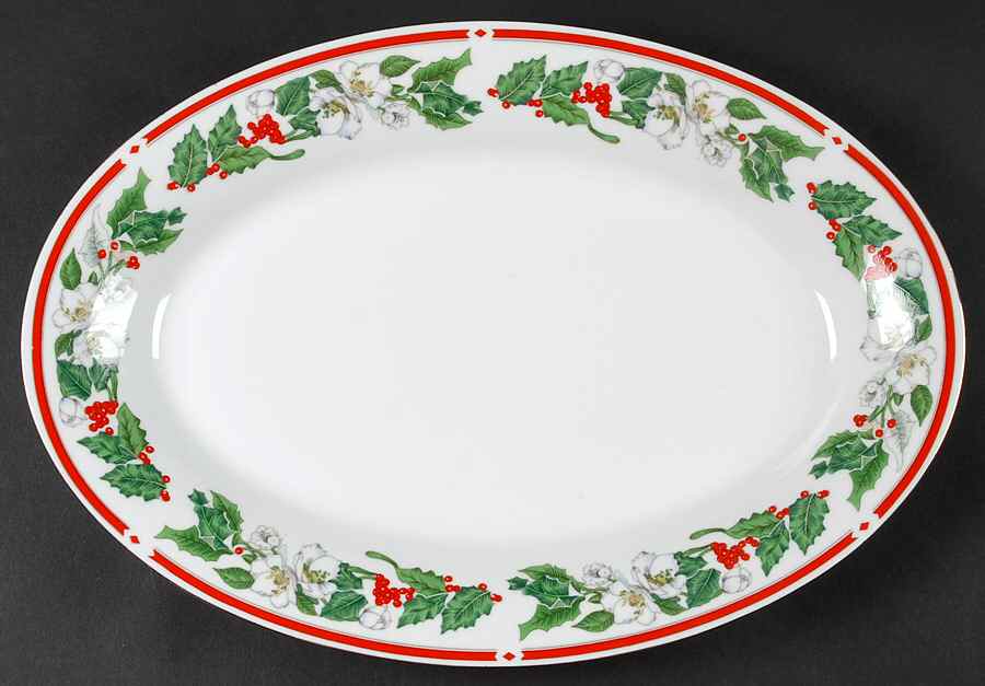 St Maria 14" Oval Serving Platter by Lynn's China-1