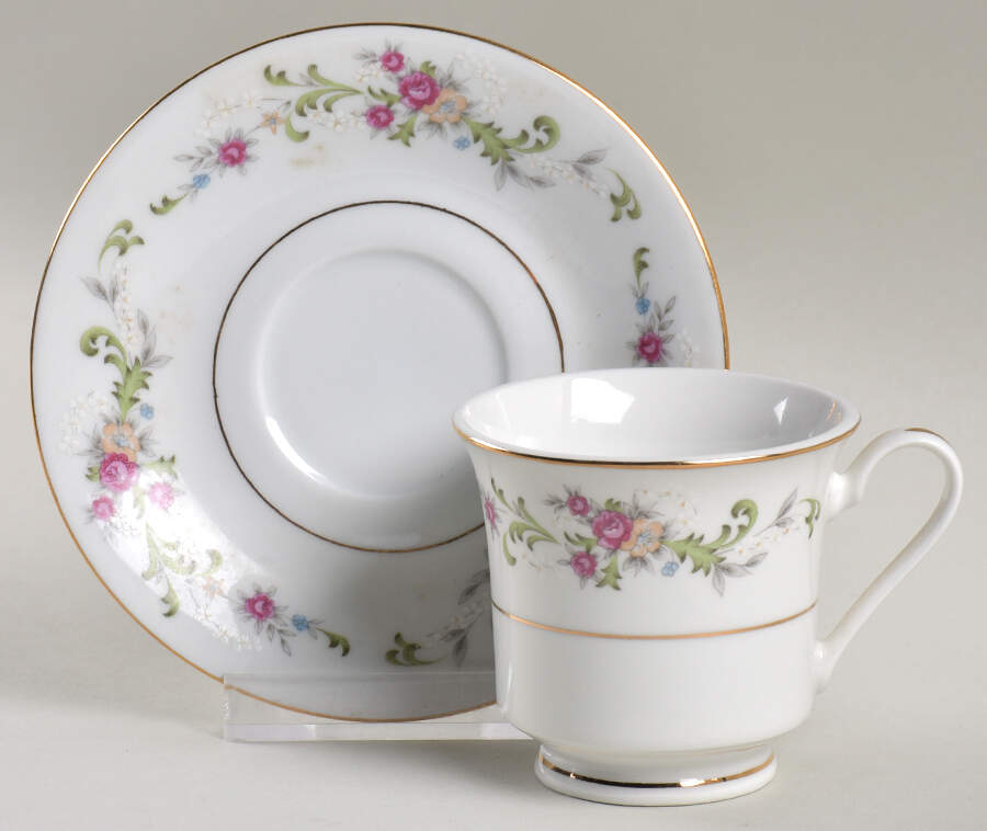 Summer Land Demitasse Cup & Saucer Set by Lynn's China-1