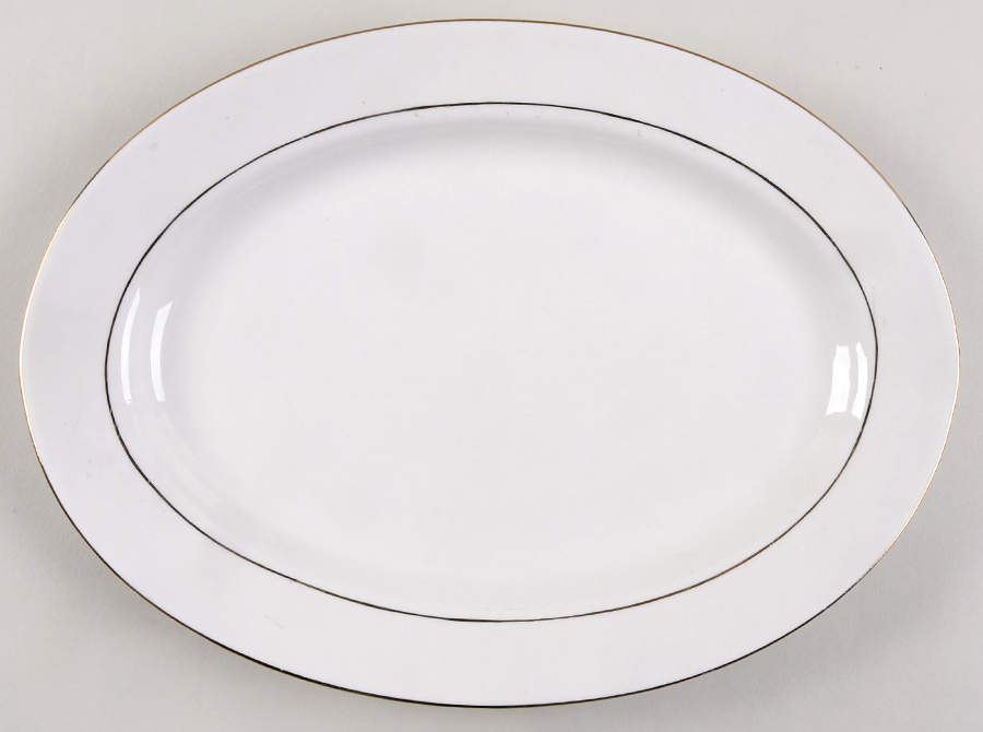 Valentine 12" Oval Serving Platter by Lynn's China-1