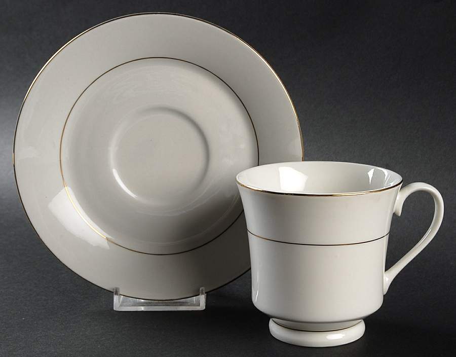Valentine Footed Cup & Saucer Set by Lynn's China-1