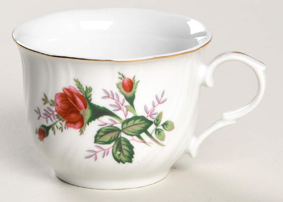 Victorian Rose Flat Cup by Lynn's China-1